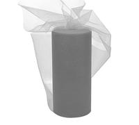 EUBSWA Rollo de Tul Gris 30cm x 92M, Rollo de Tul para Bodas 100 Yardas Tela de Tul para DIY Falda de Mesa Arco Decoración de Fiesta