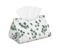 Eucalipto dólar de Plata Verde, Funda para Caja de pañuelos con Cierre, Reutilizable, Decorativa para baño, Sala de Estar, Dormitorio, Oficina y Coche.