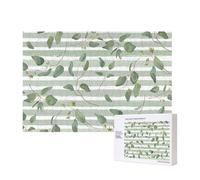 Eucalipto dólar de Plata Verde,Rompecabezas de Madera de 300 Piezas, Juego Familiar, Rompecabezas para Adultos, Adolescentes, decoración del hogar