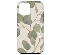 Eucalyptus Leaves Green Plant Florals Botany Foliage Carcasa para iPhone 12 Mini