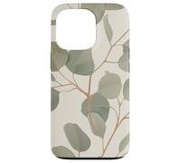 Eucalyptus Leaves Green Plant Florals Botany Foliage Carcasa para iPhone 13 Pro