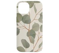 Eucalyptus Leaves Green Plant Florals Botany Foliage Carcasa para iPhone 14