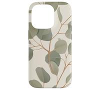 Eucalyptus Leaves Green Plant Florals Botany Foliage Carcasa para iPhone 14 Pro