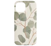 Eucalyptus Leaves Green Plant Florals Botany Foliage Carcasa para iPhone 15