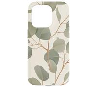 Eucalyptus Leaves Green Plant Florals Botany Foliage Carcasa para iPhone 15 Pro