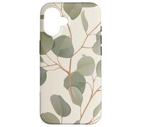 Eucalyptus Leaves Green Plant Florals Botany Foliage Carcasa para iPhone 16
