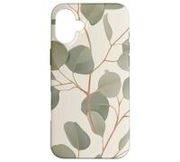 Eucalyptus Leaves Green Plant Florals Botany Foliage Carcasa para iPhone 16 Plus