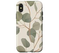 Eucalyptus Leaves Green Plant Florals Botany Foliage Carcasa para iPhone X/XS