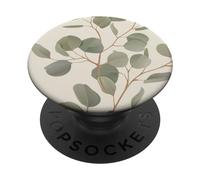 Eucalyptus Leaves Green Plant Florals Botany Foliage PopSockets PopGrip Adhesivo