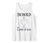 Eucaristía Católica He aquí la Comunión del Cordero de Dios Camiseta sin Mangas