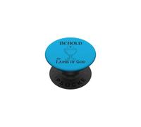Eucaristía Católica He aquí la Comunión del Cordero de Dios PopSockets PopGrip Adhesivo