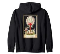 Eucaristía Cruz Antigua Cristiana Católica Pelícano Sudadera con Capucha