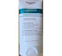 Eucerin DermoPure Clinical - Limpiador facial de triple acción, 150 ml, limpiador facial contra manchas, imperfecciones y brillo con 2% de ácido salicílico para pieles grasas y propensas al acné