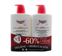 Eucerin Duplo Loción Hidratante Ultraligera 1L + Gel de Baño 1L