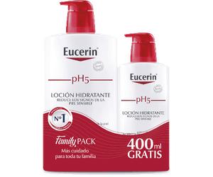 Eucerin Family Pack Loc Sens Ph5 1L 400 - Hidratación diaria piel sensible