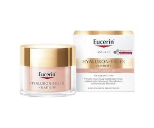 Eucerin Hyaluron-Filler + Elasticity Rosé Crema de día SPF 30 50 ml | Con pigmentos de color rosa para una tez más radiante, la crema antiedad promueve la elasticidad de la piel