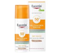 Eucerin Oil Control Tinted getönter Sonnenschutz für fettige und unreine Haut mit LSF 50+, 50 ml Crema