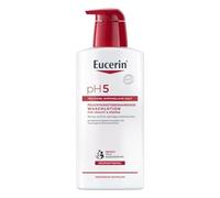 Eucerin pH5 Waschlotion mit Pumpe für Körper und Gesicht, 400 ml Loción | Ducha de cuidado diario suave para pieles secas y sensibles, sin jabón, pH neutro para la piel, con dexpantenol y glicerina