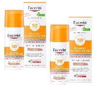 Eucerin Protector Solar Facial Pigment Control Fluido FPS50+ Tinted Medium 2x50 ml