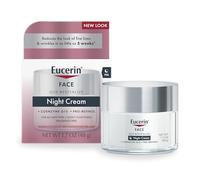 Eucerin Crema de noche antiarrugas Q10 + pro-retinol, crema facial para pieles sensibles, tarro de 1,7 onzas