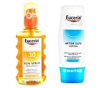 Eucerin Spray Solar Transparente SPF30, 200ml + REGALO After Sun, 150ml