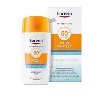 Eucerin Sun Face Hydro Protect Crema fluida ultraligera SPF 50+ para todo tipo de pieles, incluso pieles sensibles con tecnología espectral avanzada 50 ml