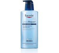 Eucerin UreaRepair 5% Urea Gentle Shower Gel 400 ml, hidratante corporal para muy seco, piel áspera, limpieza suave para eczema,