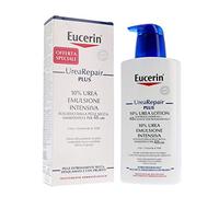 Eucerin UreaRepair Loción Corporal Intensiva 10% Urea (1000 ml), crema hidratante 72 horas, hidratante corporal con urea y ceramidas para un alivio inmediato, para pieles secas, muy secas y ásperas