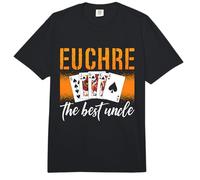 Euchre Los Mejores Juegos de Cartas para tíos le Encanta Jugar a Las Cartas Euchre Comfort Colors Adult Heavyweight T-Shirt