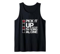 Euchre Partner Pick It Up Voy Solo Camiseta sin Mangas