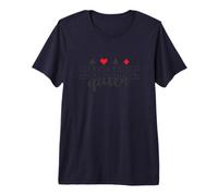 Euchre Queen Baraja de Cartas de Juego Camiseta Premium