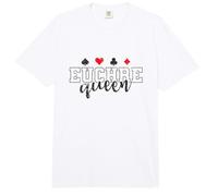 Euchre Queen Baraja de Cartas de Juego Comfort Colors Adult Heavyweight T-Shirt