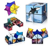 Euclidean Cube Set de Cubos Mágicos de Estrellas, Cubos de Transformación Mágicos para Niños y Adultos (Serie Océano)