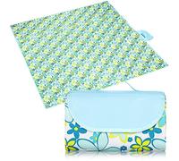 Eucomir Manta de Pícnic,Manta para Picnic Impermeable 200x200CM,Tapete de Picnic Plegable con Asa, Apta para Hacer Senderismo, Viajar, IR de Acampada, Al Aire Libre y Fiesta,Lirio Azul