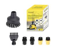 Eucteje Juego de 6 cepillos redondos para cepillos redondos de repuesto compatibles con limpiador de vapor Kärcher SC1 SC2 SC3 SC4 SC5 SC7 CTK10