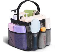 Eudele Organizador de ducha de malla portátil para dormitorio universitario, organizador de ducha portátil con 8 bolsillos de gran capacidad, bolsa de ducha para playa, natación, gimnasio