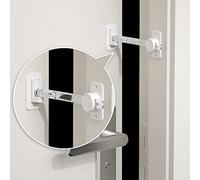 EUDEMON 1 Pieza protector de pellizco para puerta a prueba de niños, manija de palanca de puerta ajustable para mascotas, entrada fácil para gatos (Transparente)