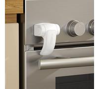 EUDEMON Cierre de Horno para Bebés, Cerradura de Puerta de Horno a Prueba de Niños, Cerradura Frontal de Horno, Fácil de Instalar (Blanco, 1 Piezas)