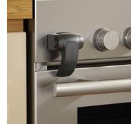 EUDEMON Cierre de Horno para Bebés, Cerradura de Puerta de Horno a Prueba de Niños, Cerradura Frontal de Horno, Fácil de Instalar (Negro -, 1 Piezas)