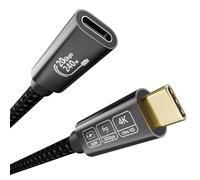 EUDOBEL 20Gbps Alargador USB C 3m,Cable Alargador USB C 3.2Gen2×2 240W PD3.1,Cable Extension USB Tipo C 4K@144Hz 5K@60Hz Macho a Hembra para Thunderbolt 4,Switch,SSD,VR, MacBook,iPhone16,iPhone15