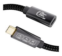 EUDOBEL Alargador USB C 240W 1m, Cable Extension Tipo C 3.2Gen2 20Gbps, 4K@144Hz 5K@60Hz Macho a Hembra para Thunderbolt 4, iPhone16, iPhone15, Switch, MacBook, Monitor