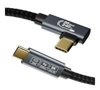 EUDOBEL Cable tipo C 1m, (Cabo USB C 3.2 Gen 2×2, vídeo 8K@30Hz, 4K@144Hz/ 60Hz, carga rapida 240W, 90 grados) Cable de datos USB tipo C de 20Gbps para Thunderbolt 4, MacBook, iPad, monitor, SSD