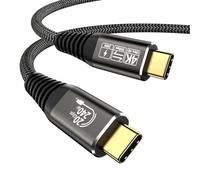 EUDOBEL Cable USB C 3.2 Gen2×2, Nylon Corto 0,5M, Carga Rápida 240W, Vídeo 4K@60Hz, Sincronización 20Gbps, Compatible Con Portátil, Teléfono Móvil, Dispositivos USB-C