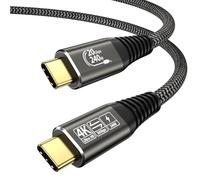 EUDOBEL Cable USB C a USB C 3.2 Gen2×2 Nylon USB C Kabel 1M Cable USB Tipo c Carga Rapida 240W USB C Vídeo Cabel 4K@60Hz Data Sync 20Gbps Compatible con Portátil,Teléfono móvil,Monitor,Switch,Cámaras