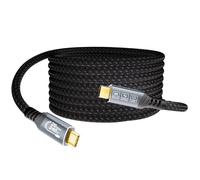 EUDOBEL Cable USBC largo 5m (USB 3.2 Gen2×2, Cable de datos 20Gbps, PD3.1 240W/100W, vídeo 8K@30Hz, 4K@144Hz/ 60Hz) Cable USB C a USB C para Thunderbolt 4/3, MacBook Pro, iPhone 17, Switch, VR