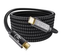 EUDOBEL largo Cable USB C 5m,Cable USB C 3.2 Video 4K@144Hz 5K@60Hz,PD3.1 48V/5A 240W Cable Datos USB C 20Gbps para Thunderbolt 4/3,USB C Monitor,Switch,MacBook, iPhone16,iPhone15,SSD,VR
