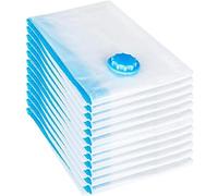 EudoER-almacenamiento al vacío, bolsas reutilizables de almacenamiento de ropa para bolsas selladoras de ropa con cierre de cremallera, bolsas de ahorro de espacio de viaje, 30 x 50 cm