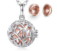 EUDORA Collar de urna para cenizas para mujer, colgante de ceniza para perro humano y gato, collar para cenizas de un ser querido, mamá, papá, abuela, abuelo, cremación de mascotas, joyería de recuerdo para funeral, 24 pulgadas, Cobre, Sin gemas.