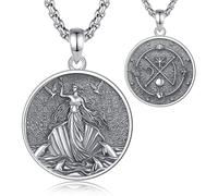 EUDORA Harmony Ball Collar de Afrodita Diosa Griega Plata de Ley 925 para Mujer, Colgante Afrodita Diosa del Amor Belleza Fertilidad Deseo Protector de Los Marineros Joyería Regalo para Mujer,20"+2"