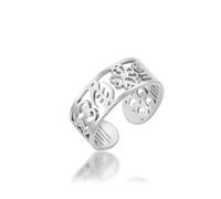 EUEAVAN Anillo ajustable con símbolos de Adinkra de la sabiduría africana, amuleto de la suerte, amuleto de Egipto, Adinkra, Gye Nyame, joyería étnica de buena suerte, regalo para mujeres y hombres